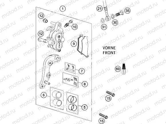 FRONT BRAKE CALIPER