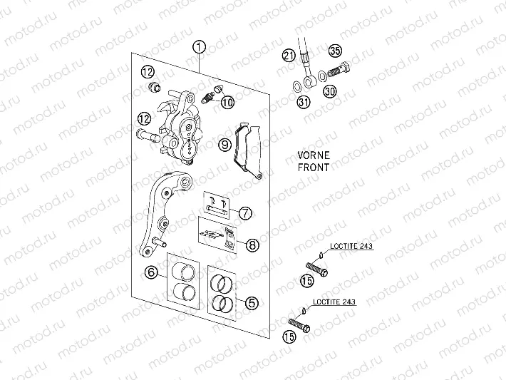 FRONT BRAKE CALIPER