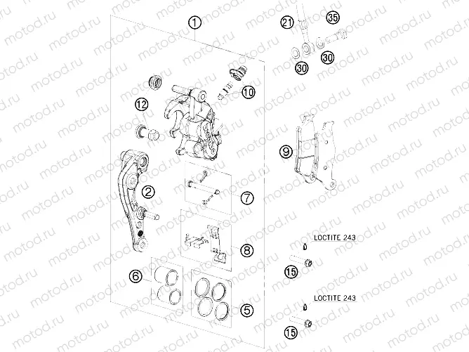 FRONT BRAKE CALIPER