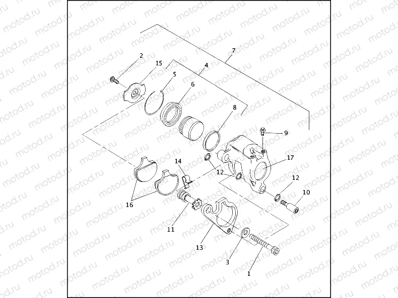 FRONT BRAKE CALIPER (2 OF 2)