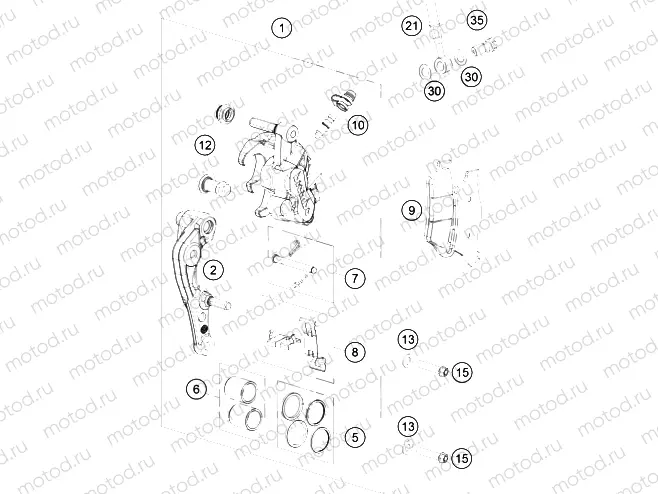 FRONT BRAKE CALIPER
