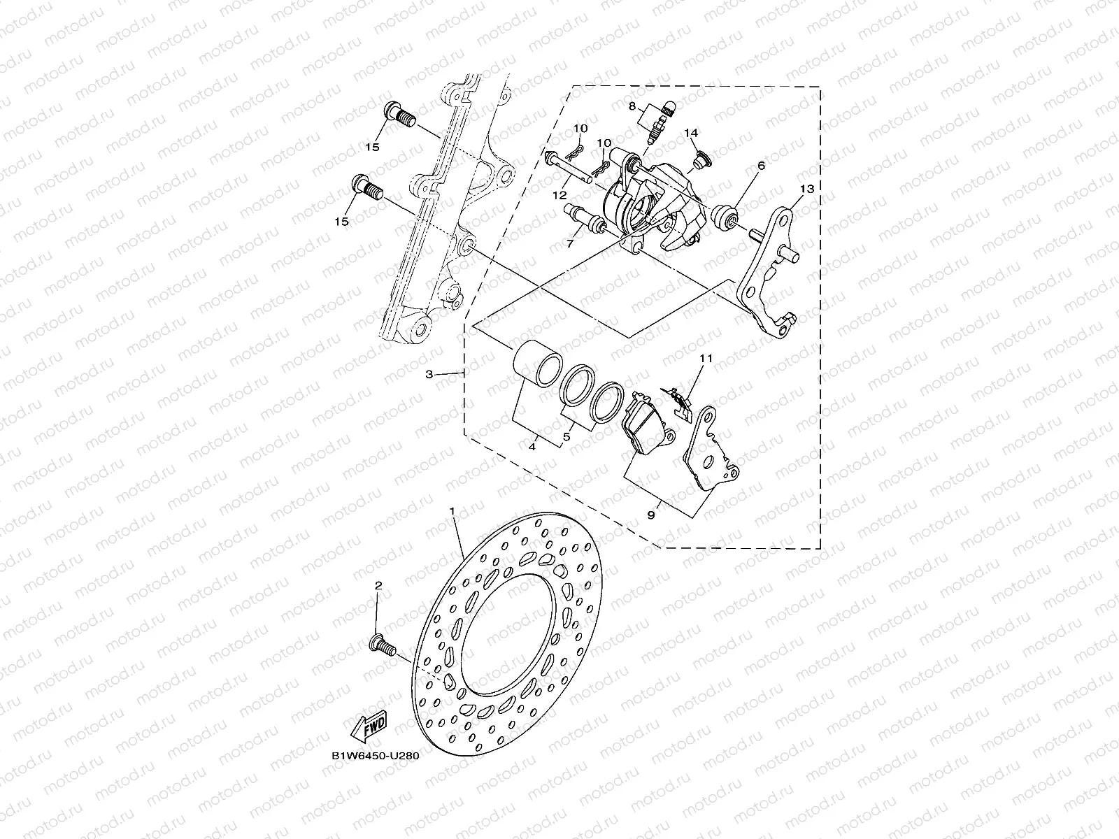 FRONT BRAKE CALIPER