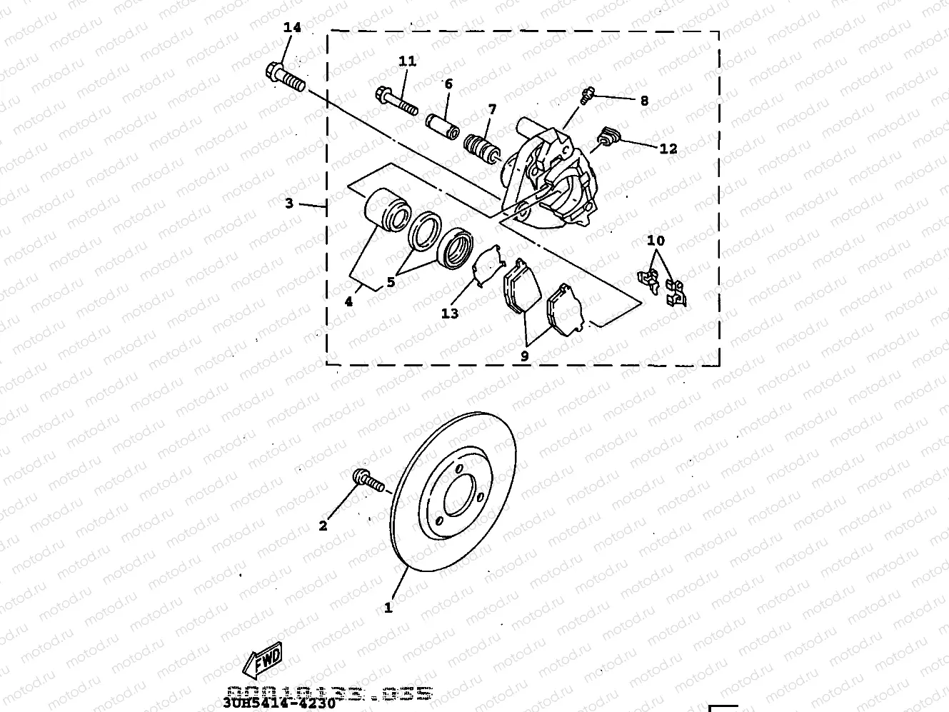 FRONT BRAKE CALIPER