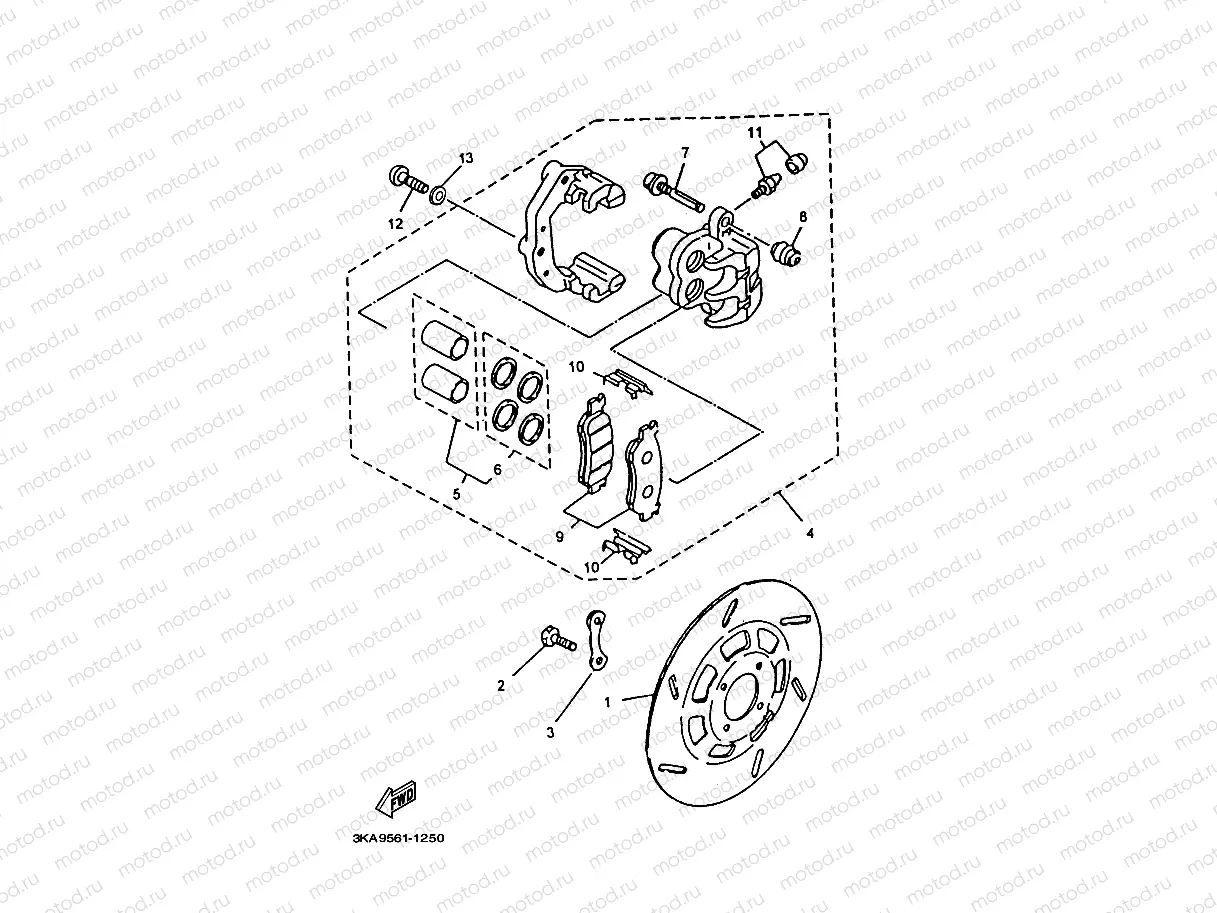 FRONT BRAKE CALIPER