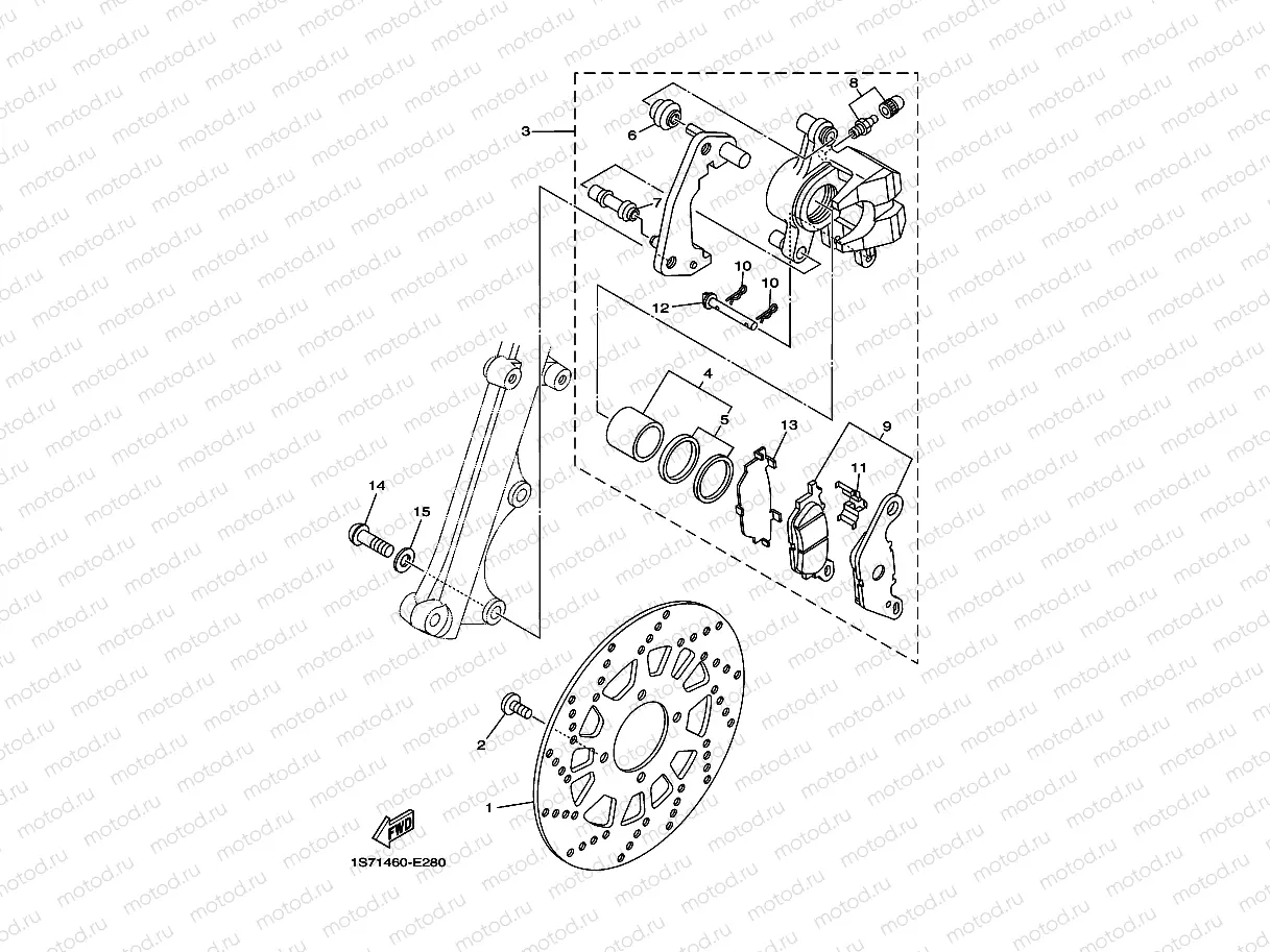FRONT BRAKE CALIPER