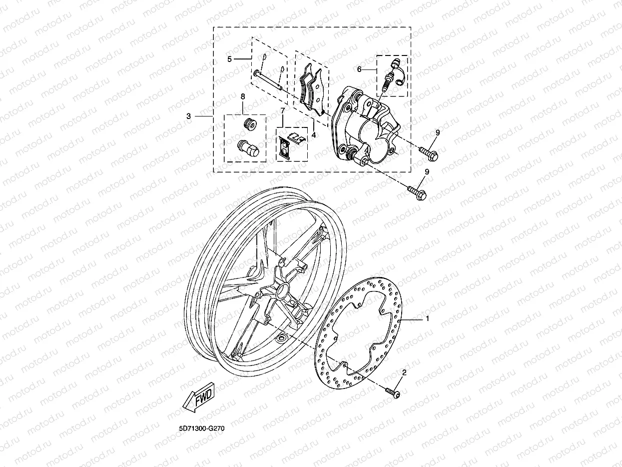 FRONT BRAKE CALIPER