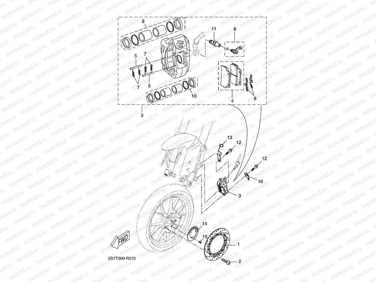 FRONT BRAKE CALIPER