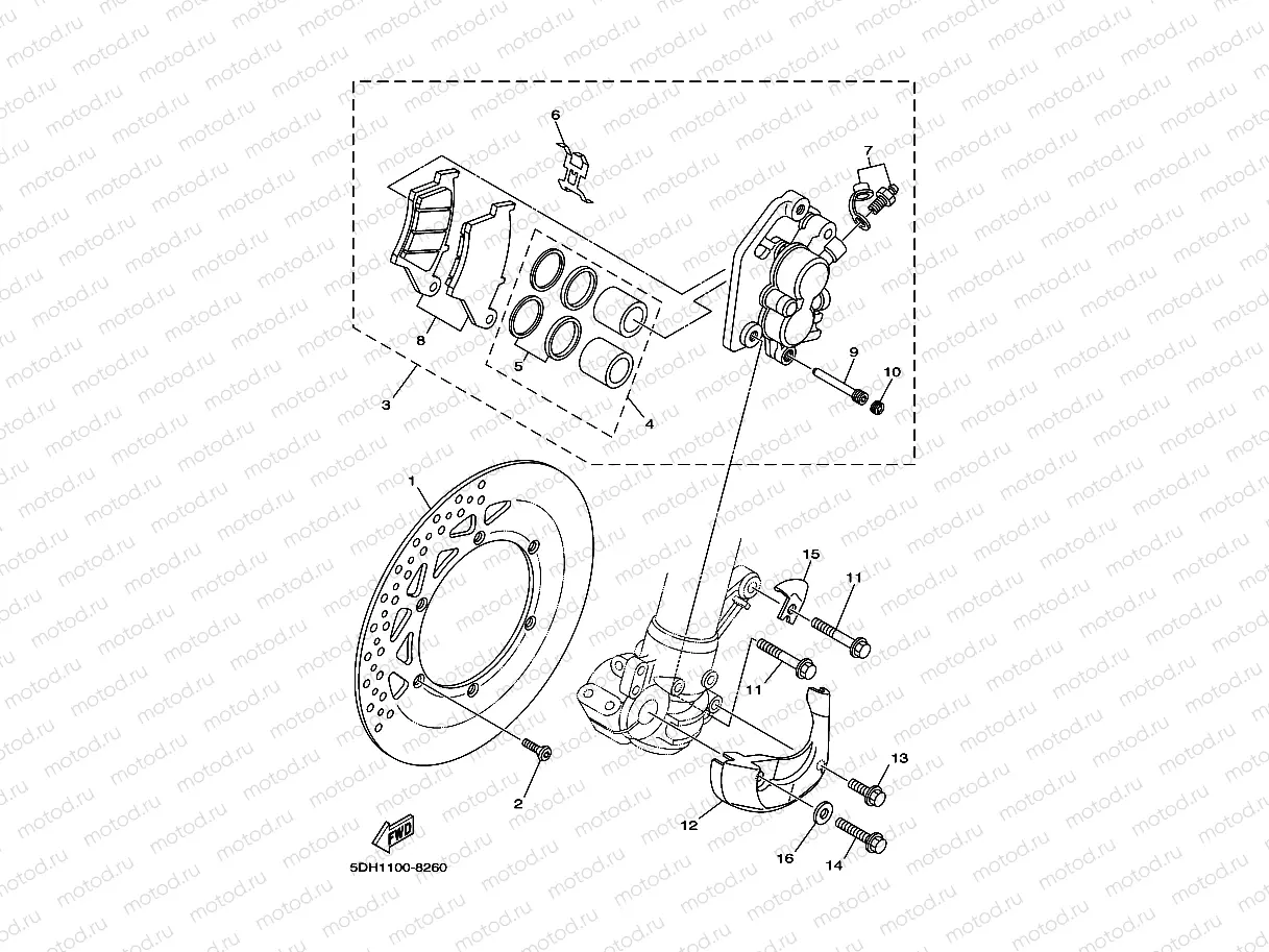 FRONT BRAKE CALIPER