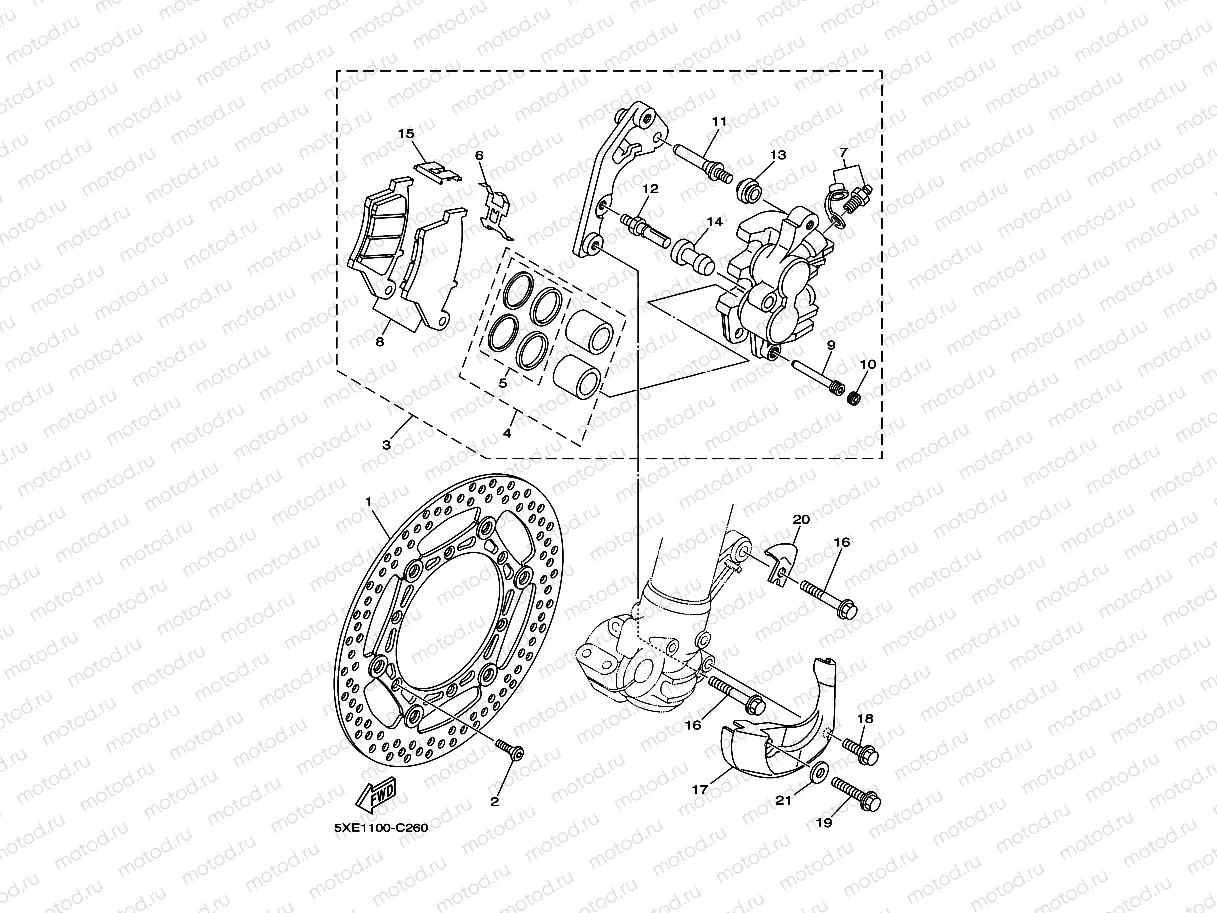 FRONT BRAKE CALIPER