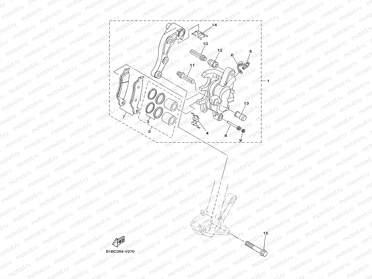 FRONT BRAKE CALIPER