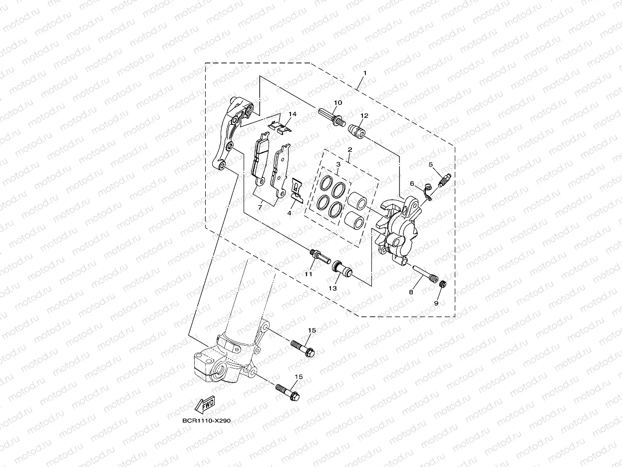 FRONT BRAKE CALIPER