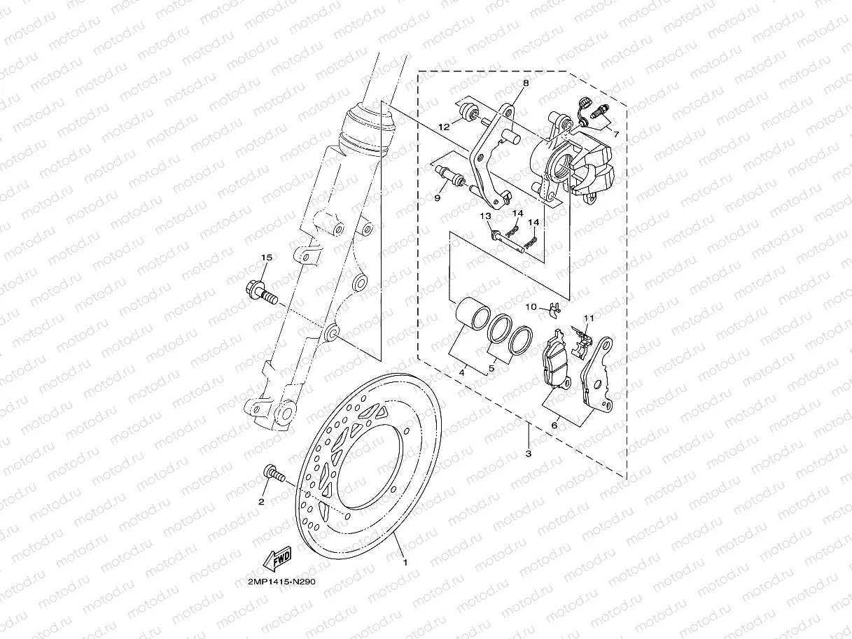 FRONT BRAKE CALIPER