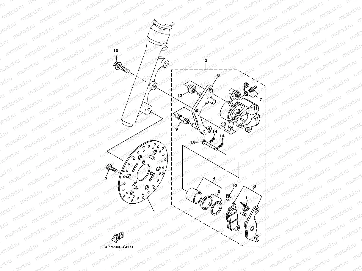 FRONT BRAKE CALIPER