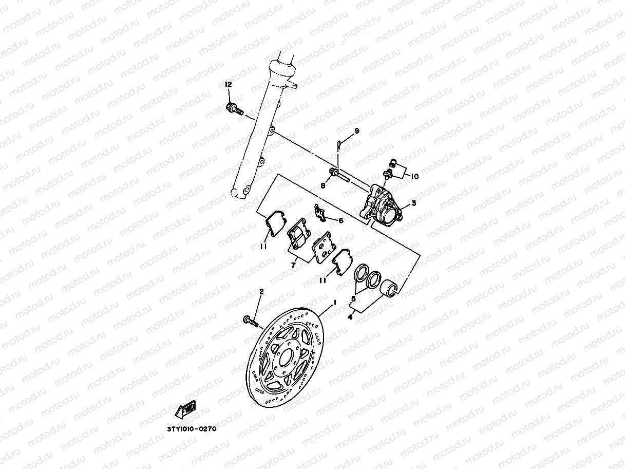FRONT BRAKE CALIPER