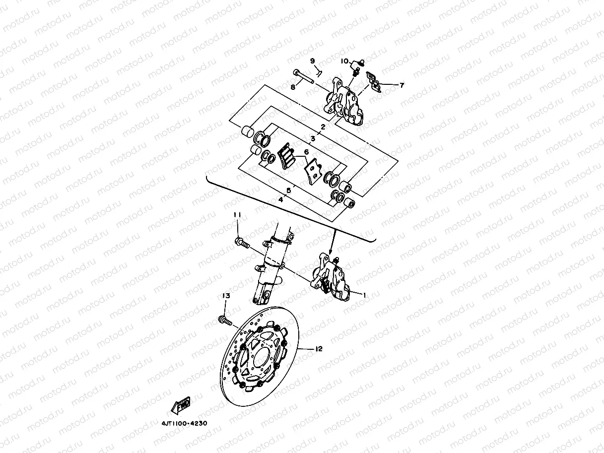 FRONT BRAKE CALIPER