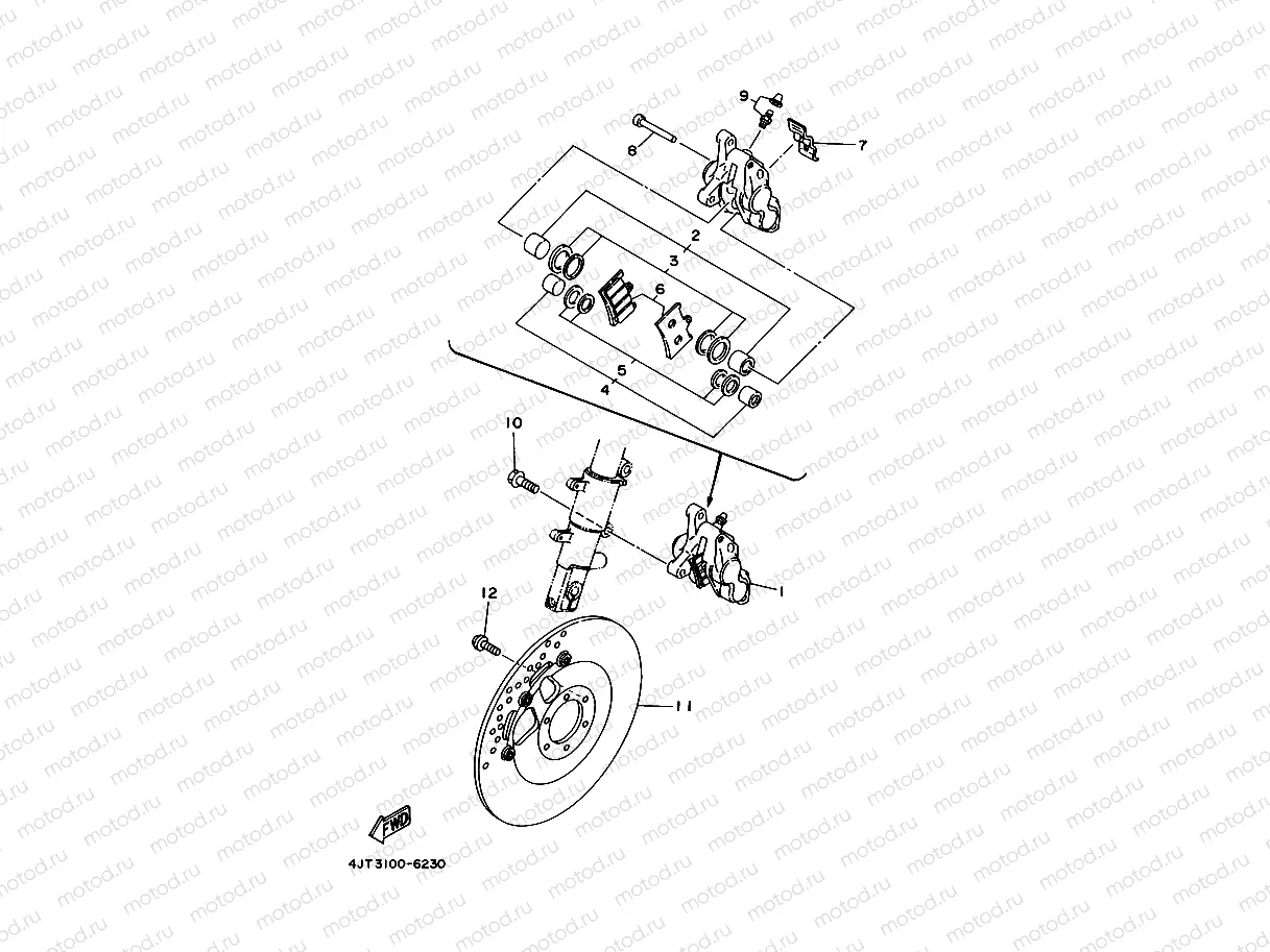 FRONT BRAKE CALIPER