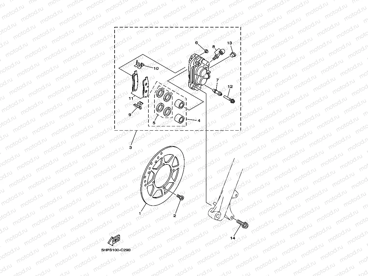 FRONT BRAKE CALIPER