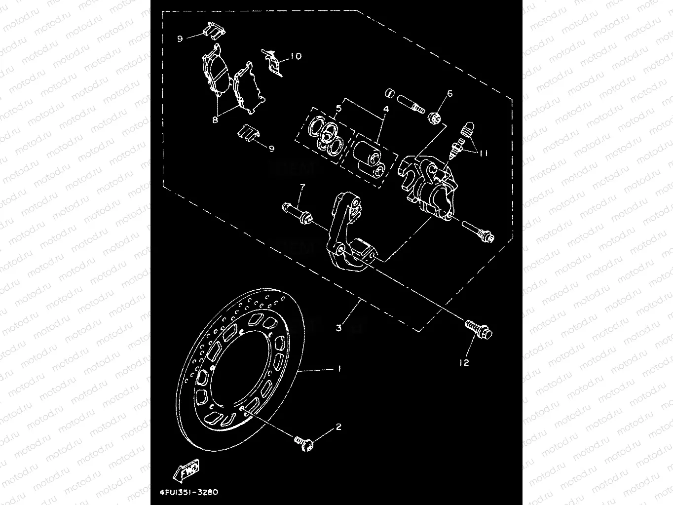 FRONT BRAKE CALIPER