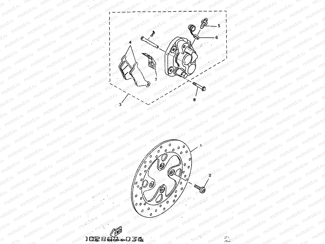 FRONT BRAKE CALIPER