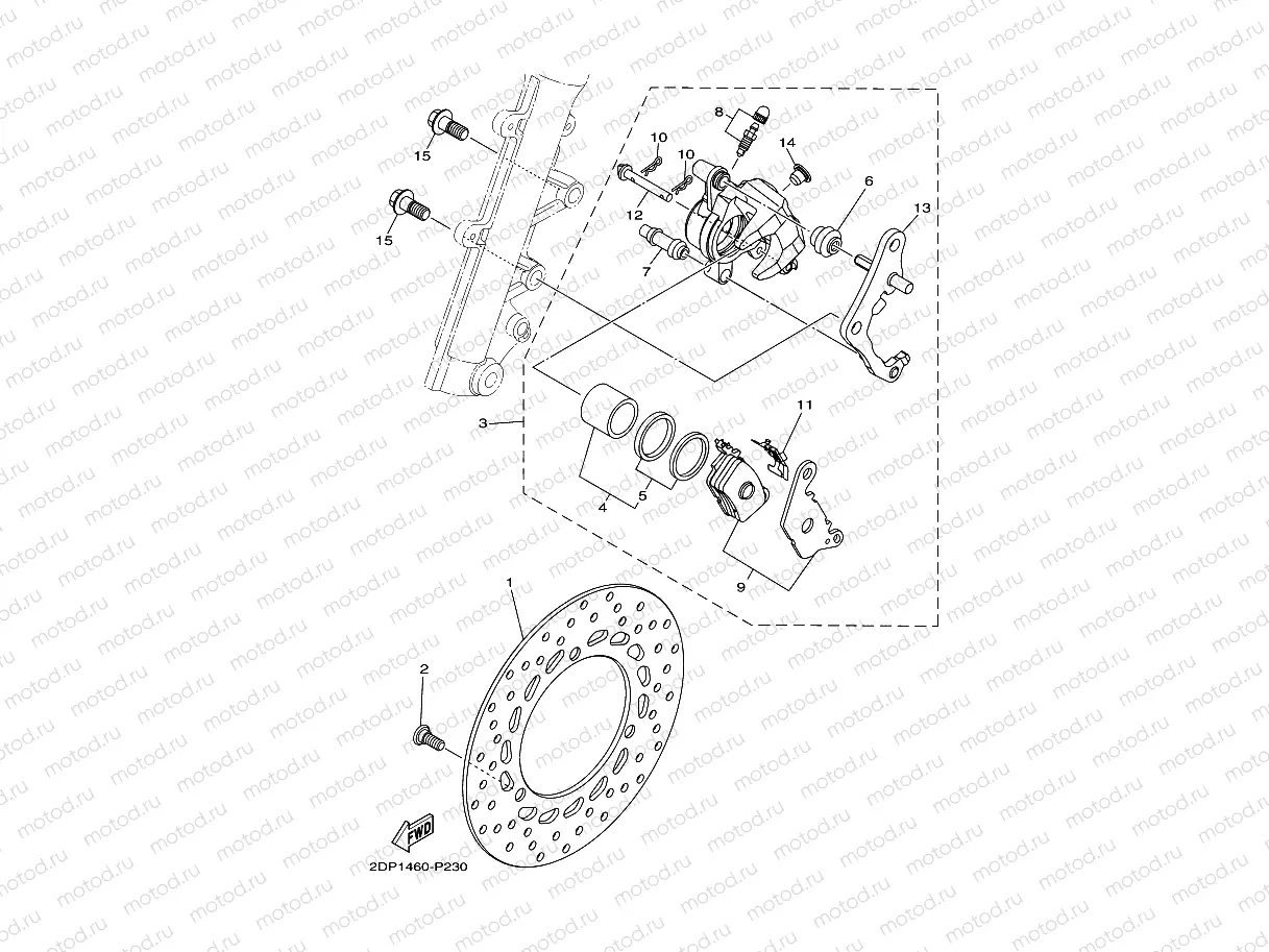 FRONT BRAKE CALIPER