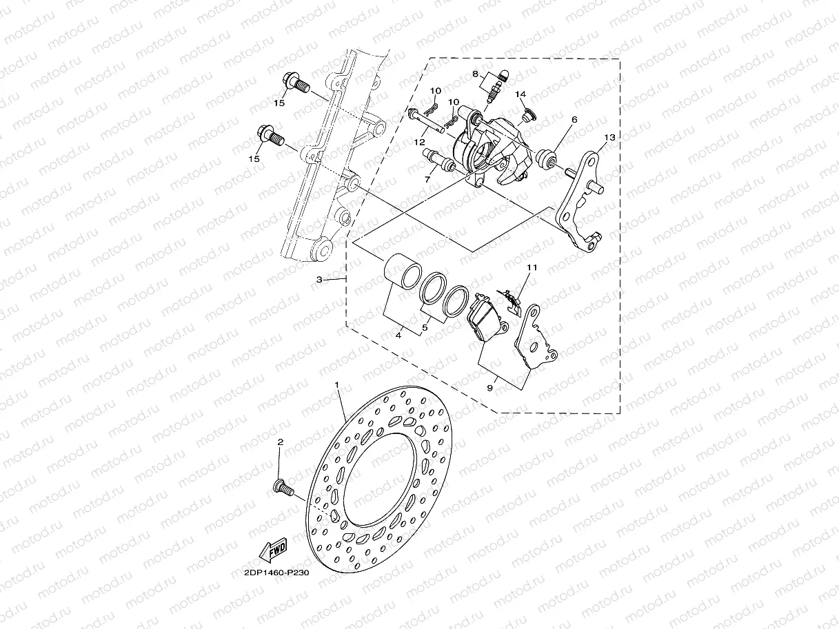 FRONT BRAKE CALIPER