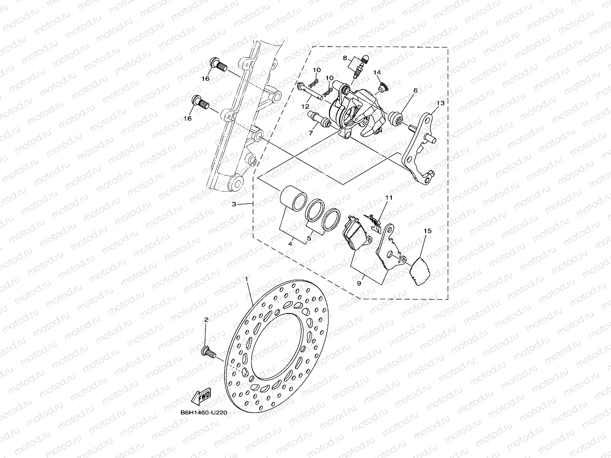FRONT BRAKE CALIPER
