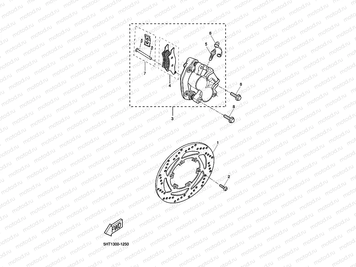 FRONT BRAKE CALIPER