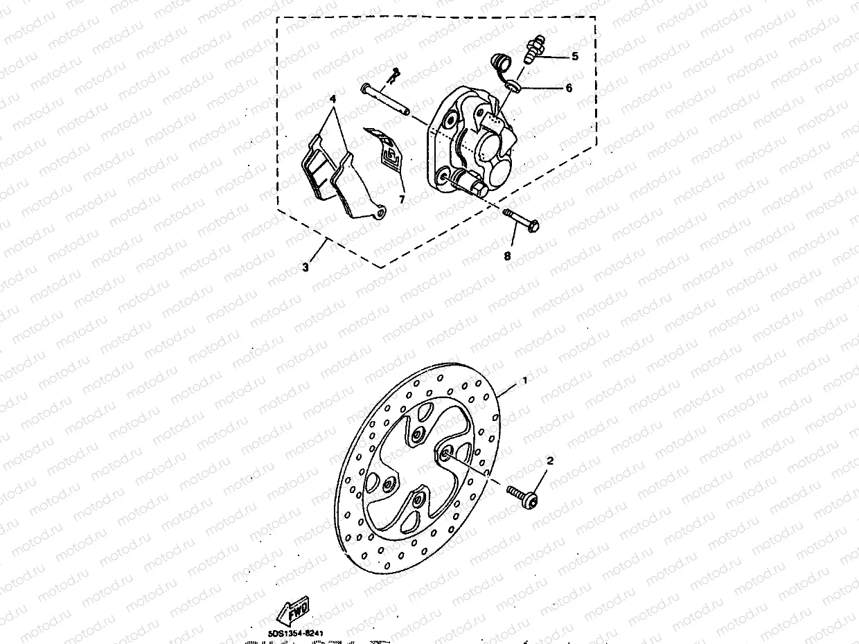 FRONT BRAKE CALIPER