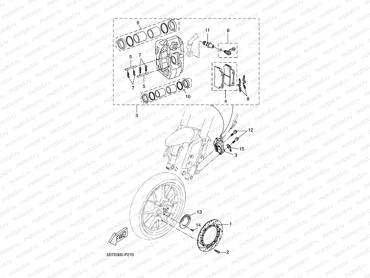 FRONT BRAKE CALIPER