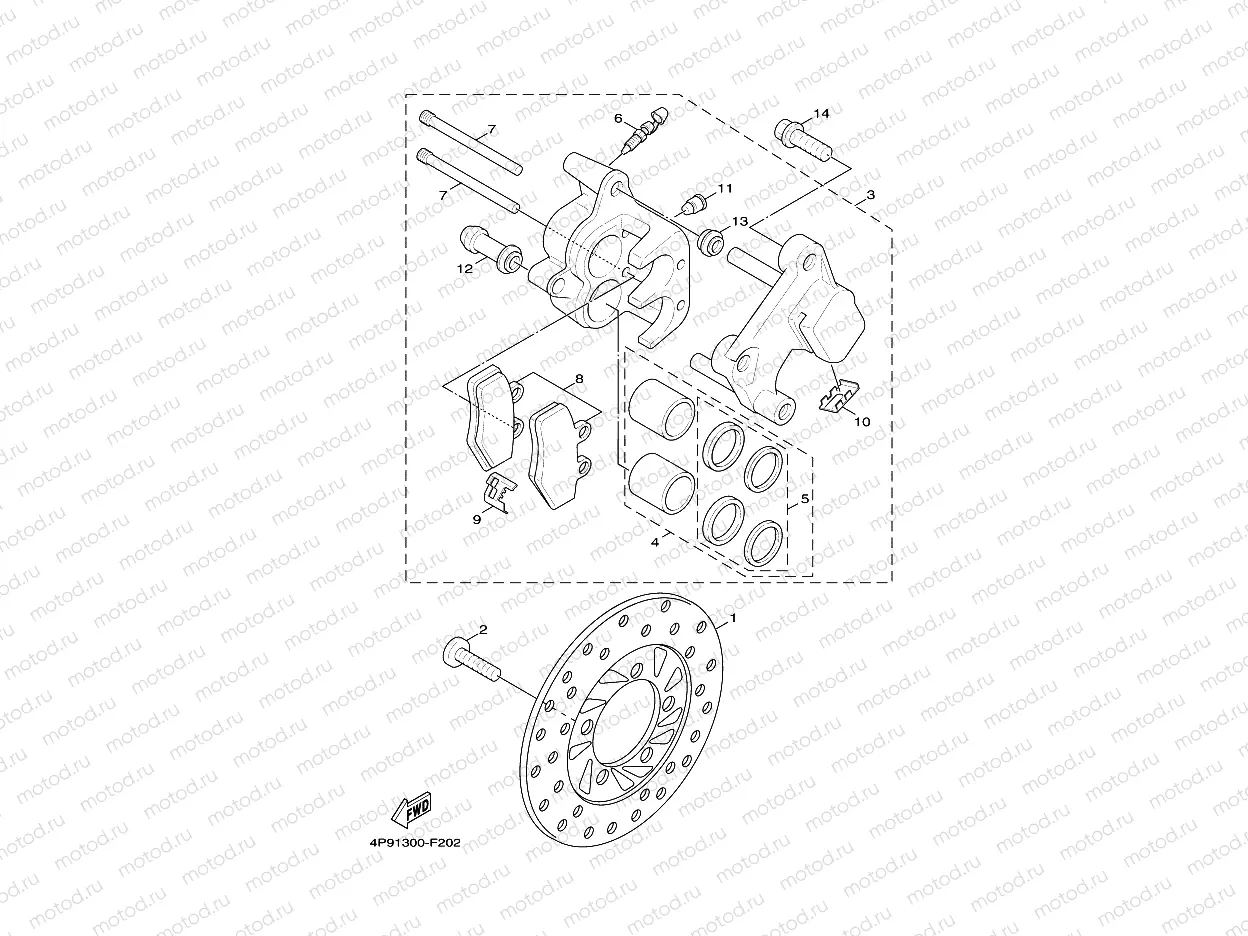 FRONT BRAKE CALIPER