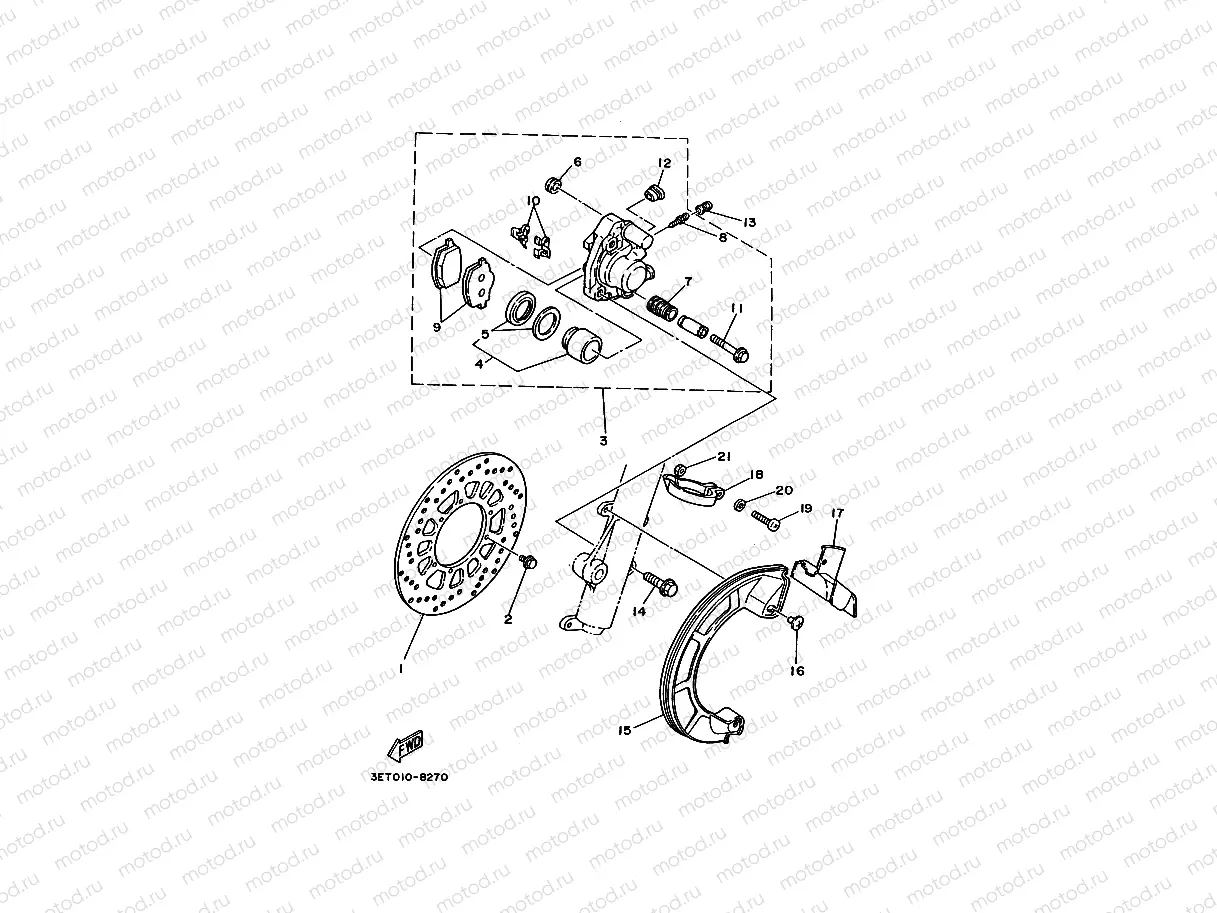 FRONT BRAKE CALIPER