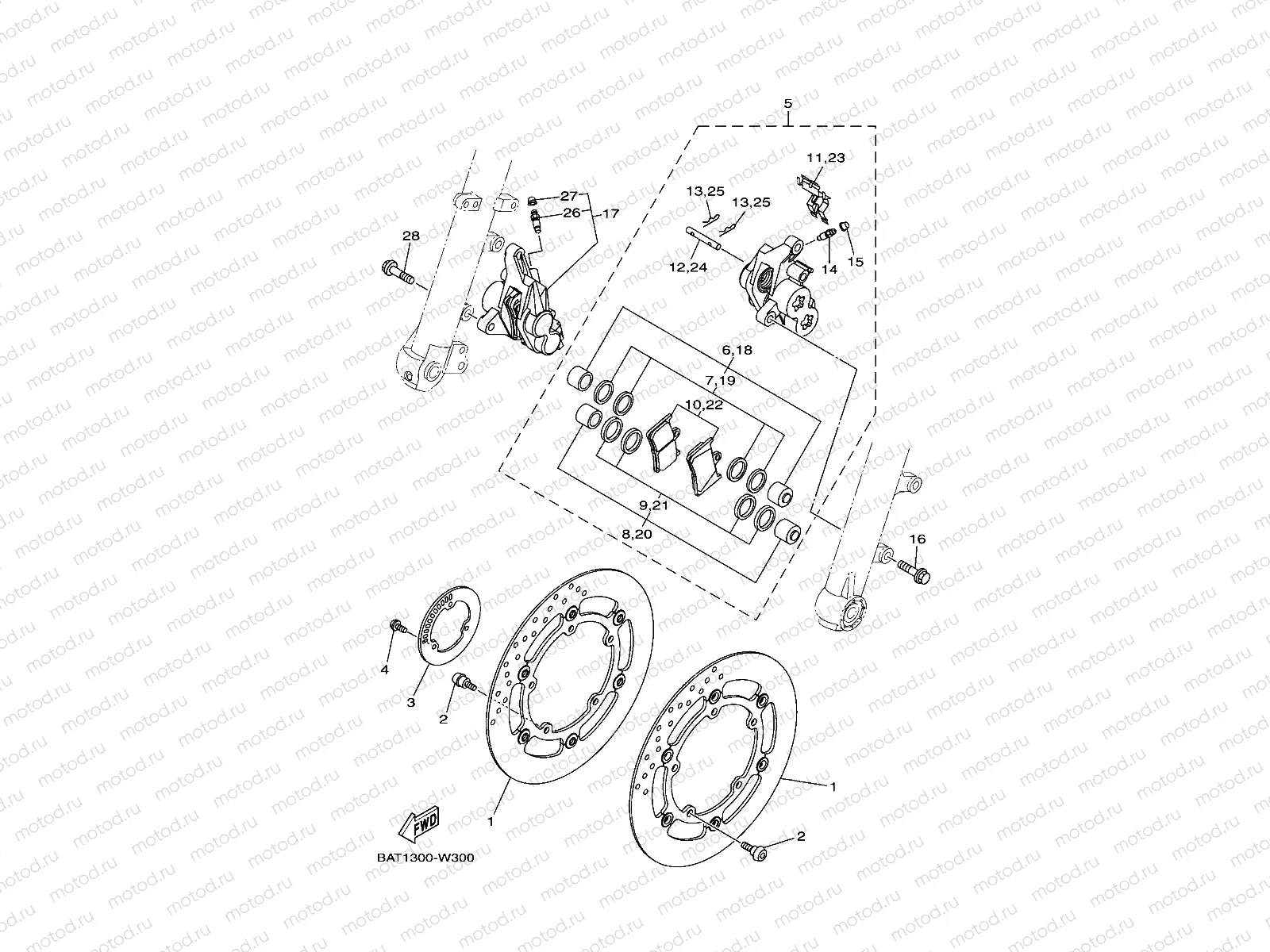 FRONT BRAKE CALIPER