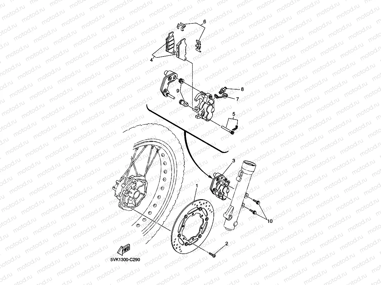 FRONT BRAKE CALIPER