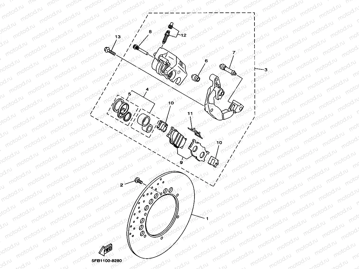 FRONT BRAKE CALIPER