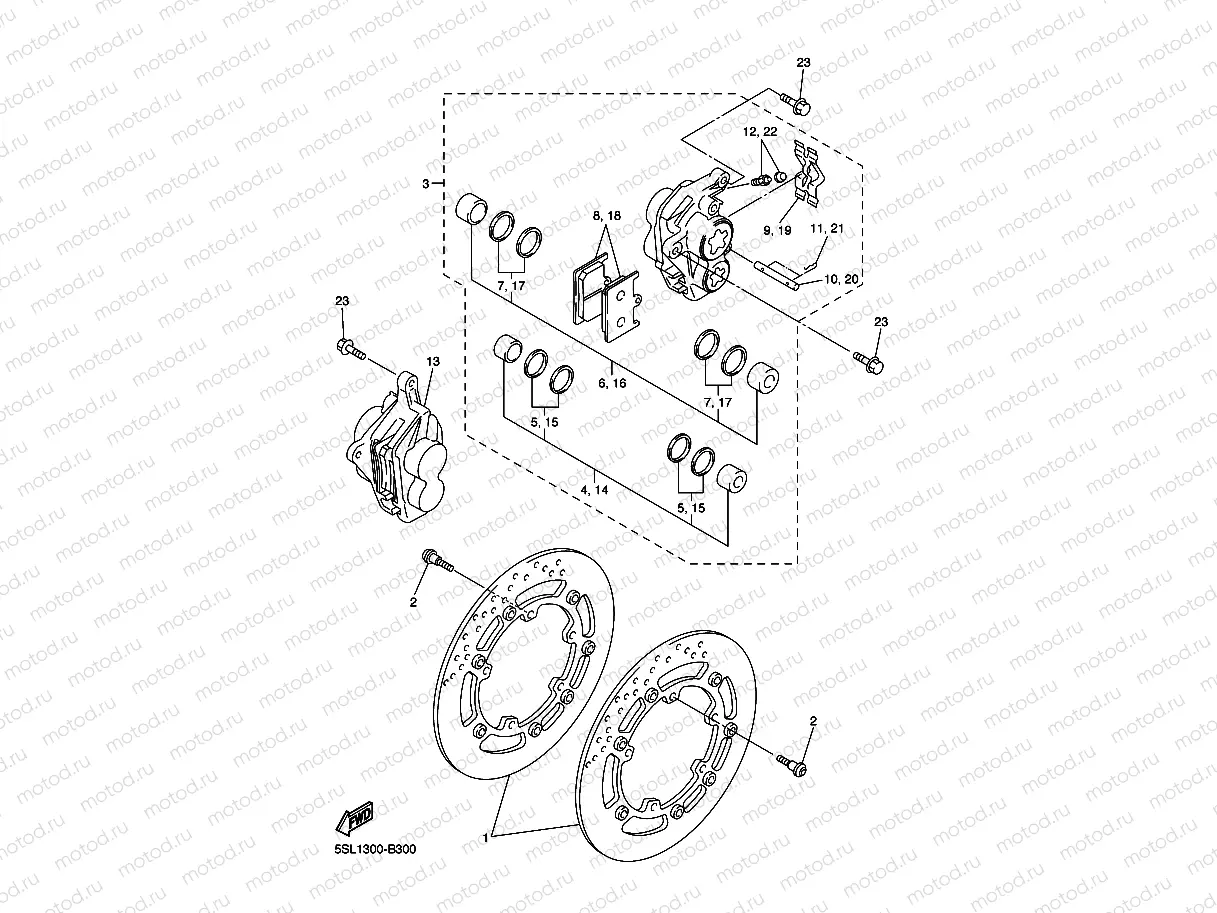 FRONT BRAKE CALIPER