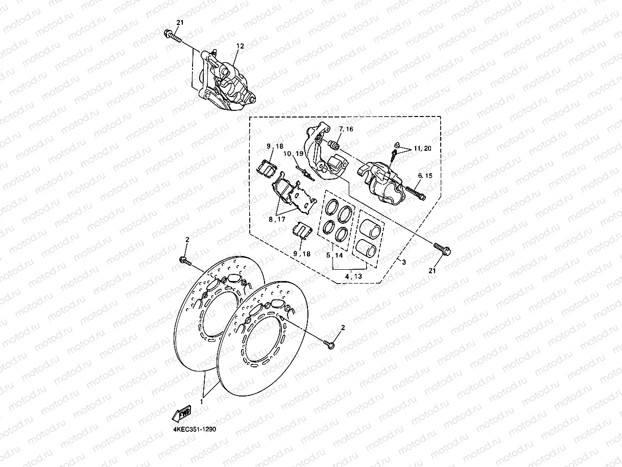 FRONT BRAKE CALIPER