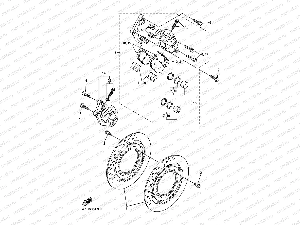 FRONT BRAKE CALIPER