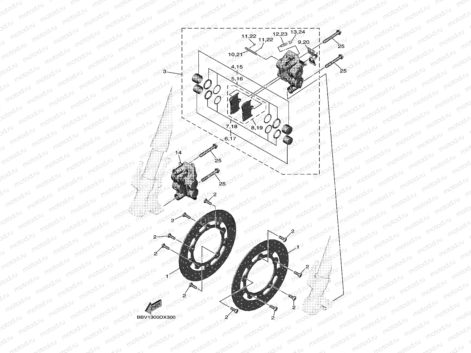 FRONT BRAKE CALIPER