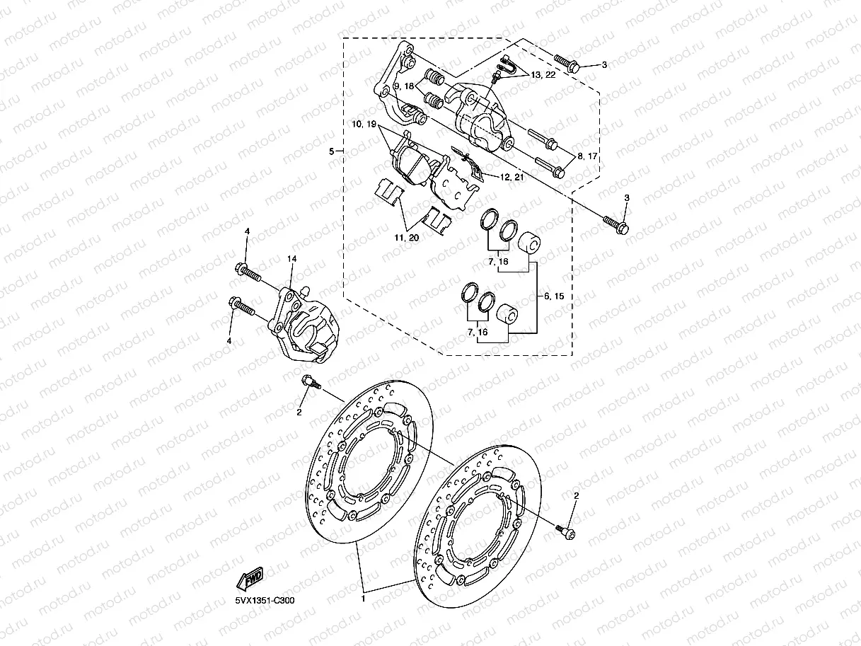 FRONT BRAKE CALIPER