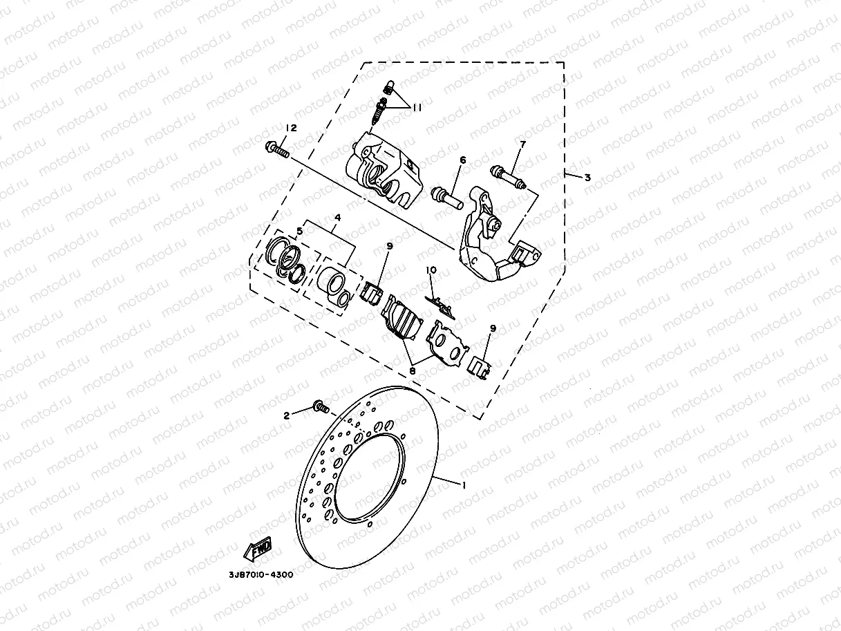 FRONT BRAKE CALIPER