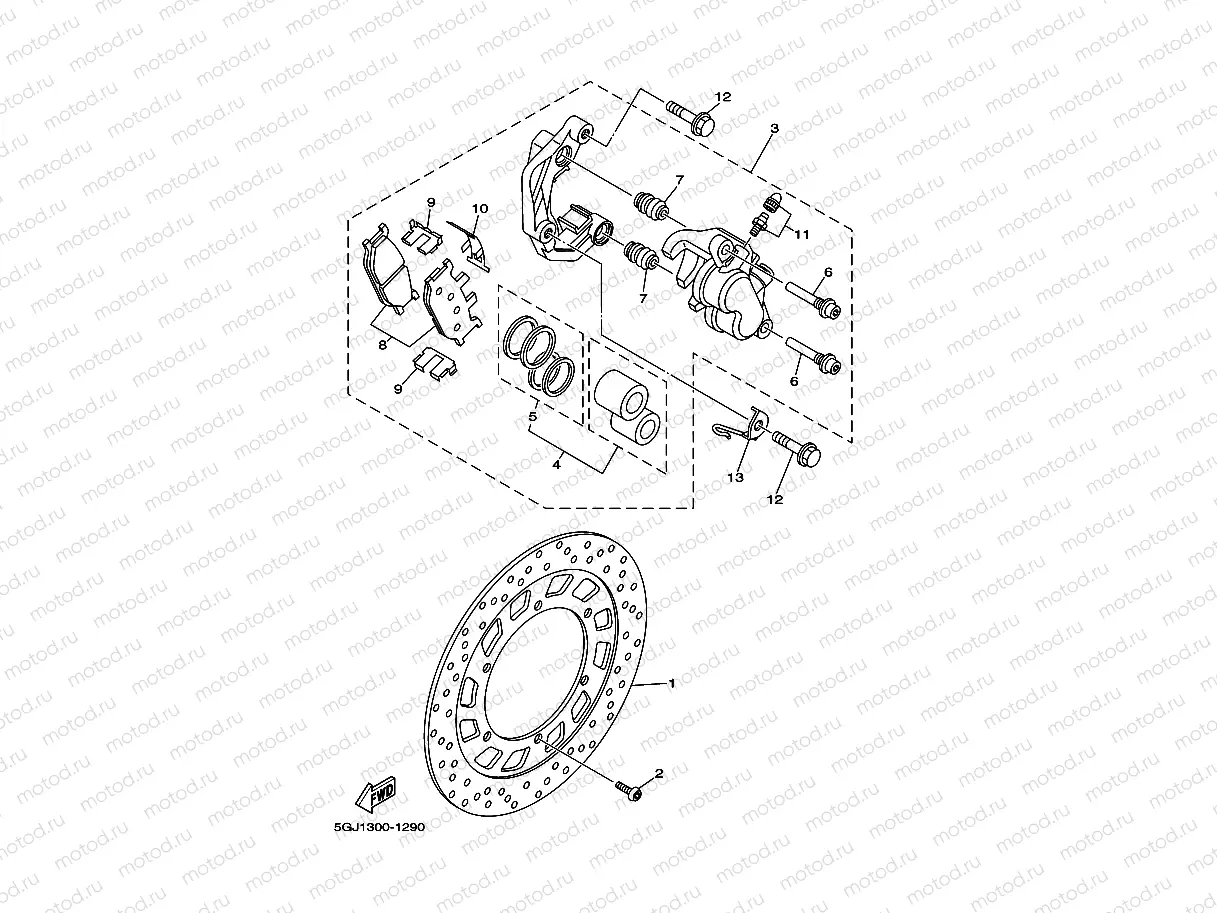 FRONT BRAKE CALIPER