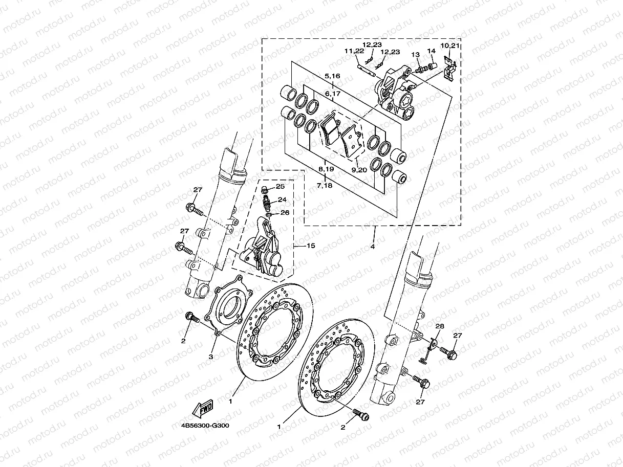 FRONT BRAKE CALIPER