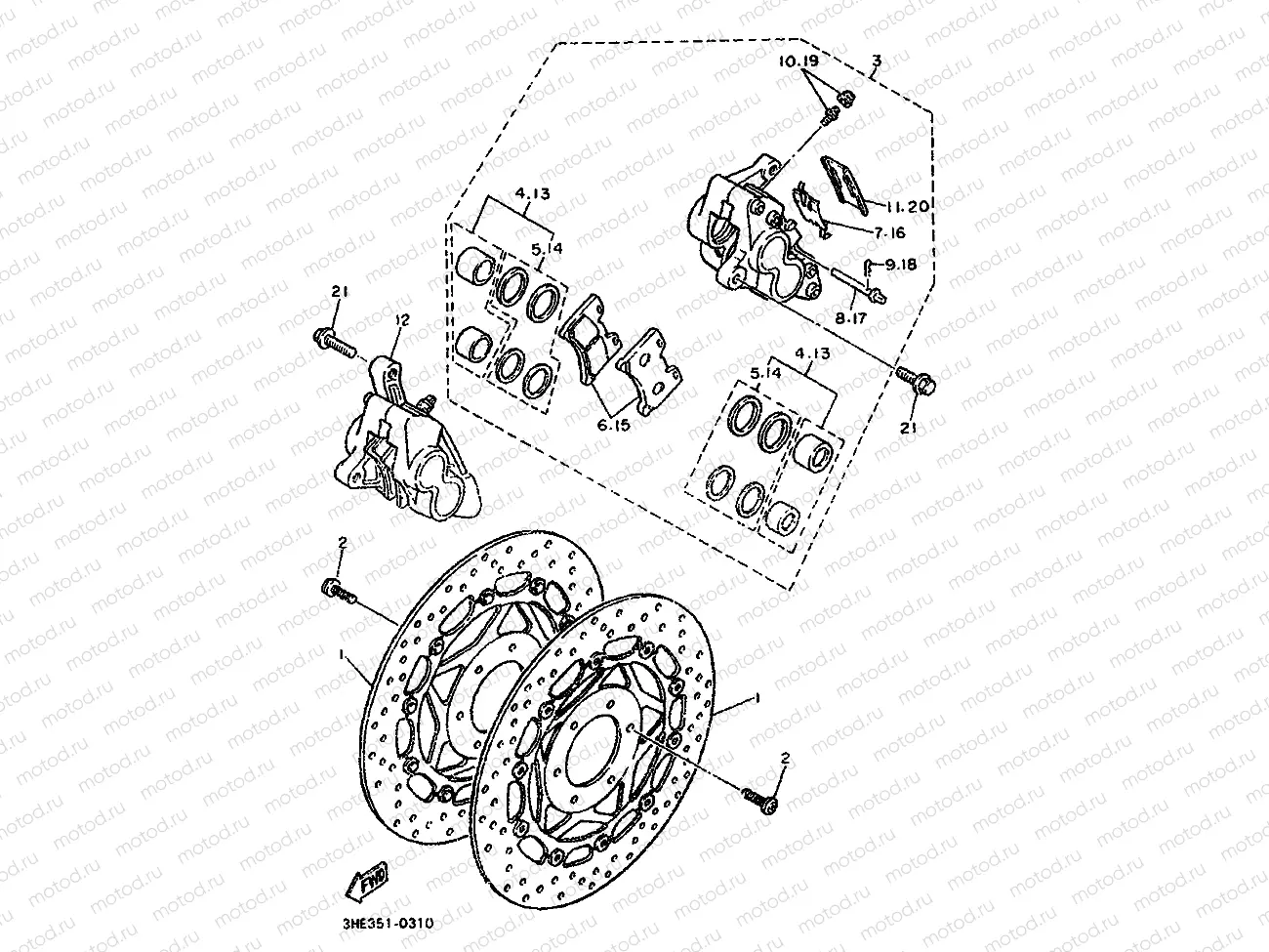 FRONT BRAKE CALIPER