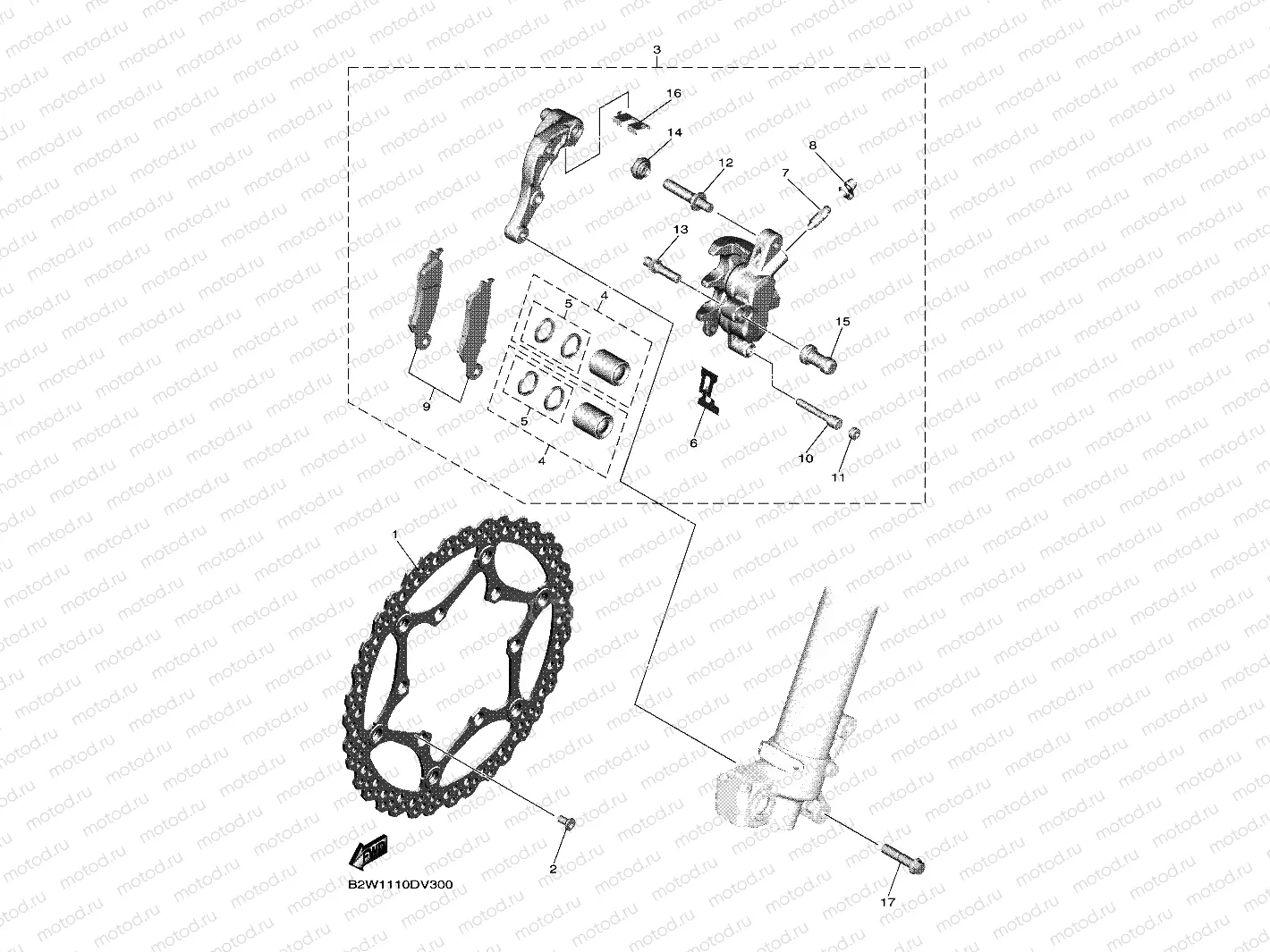 FRONT BRAKE CALIPER