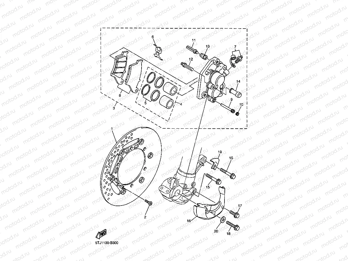 FRONT BRAKE CALIPER