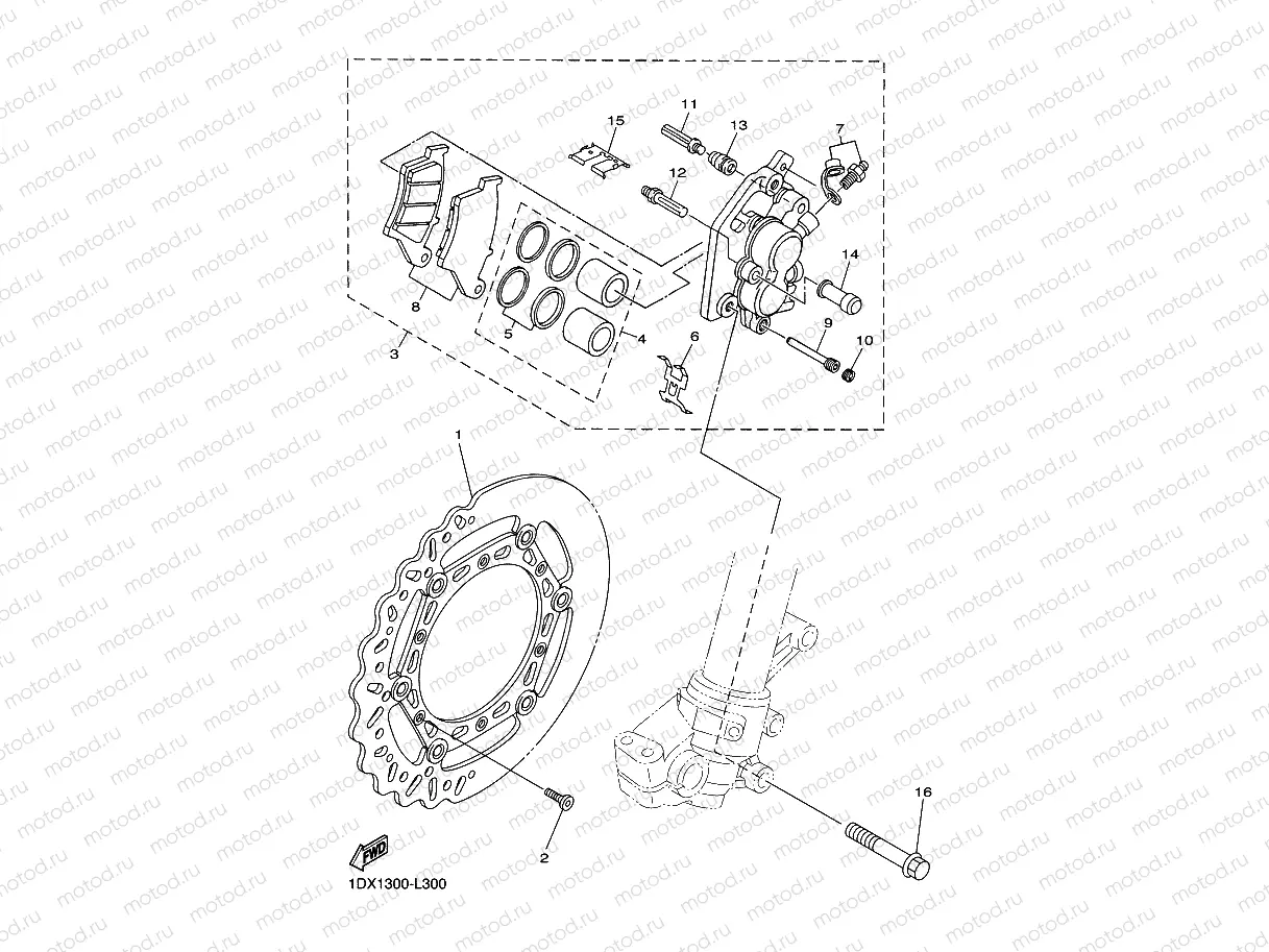 FRONT BRAKE CALIPER