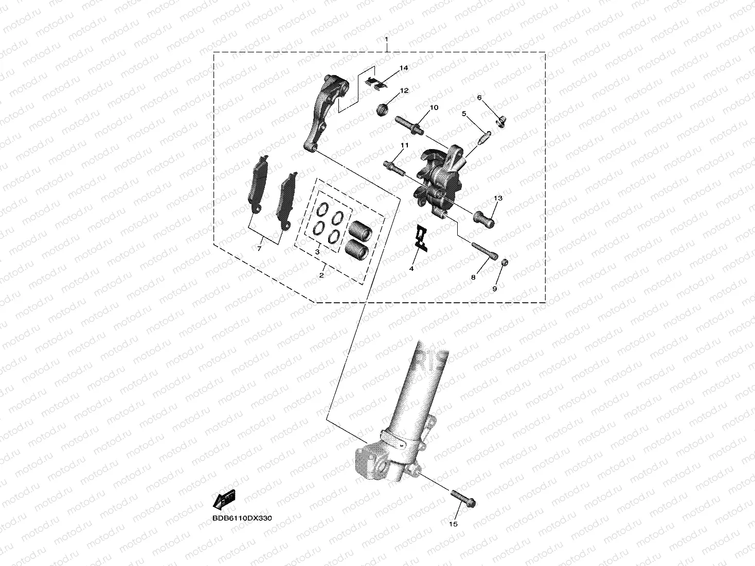 FRONT BRAKE CALIPER