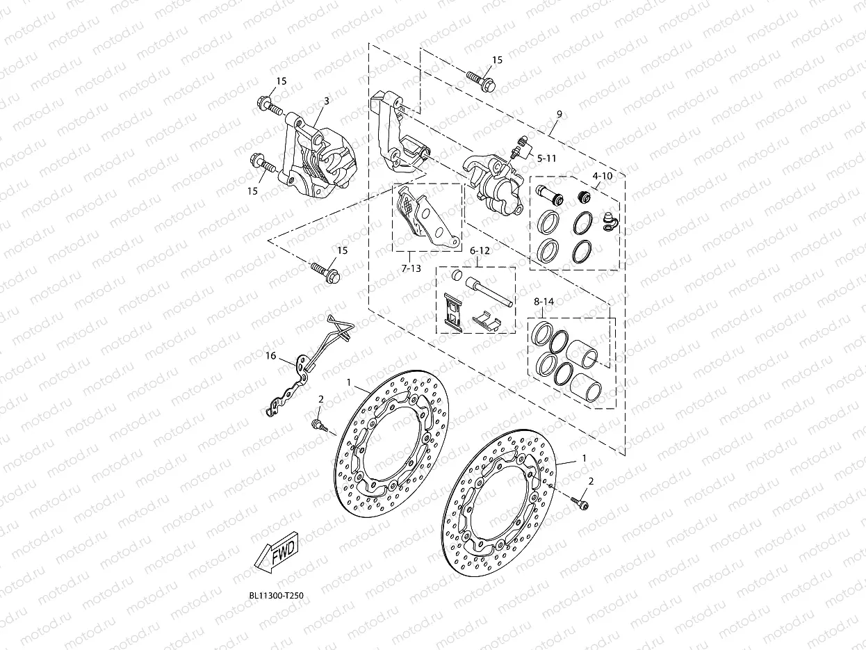 FRONT BRAKE CALIPER