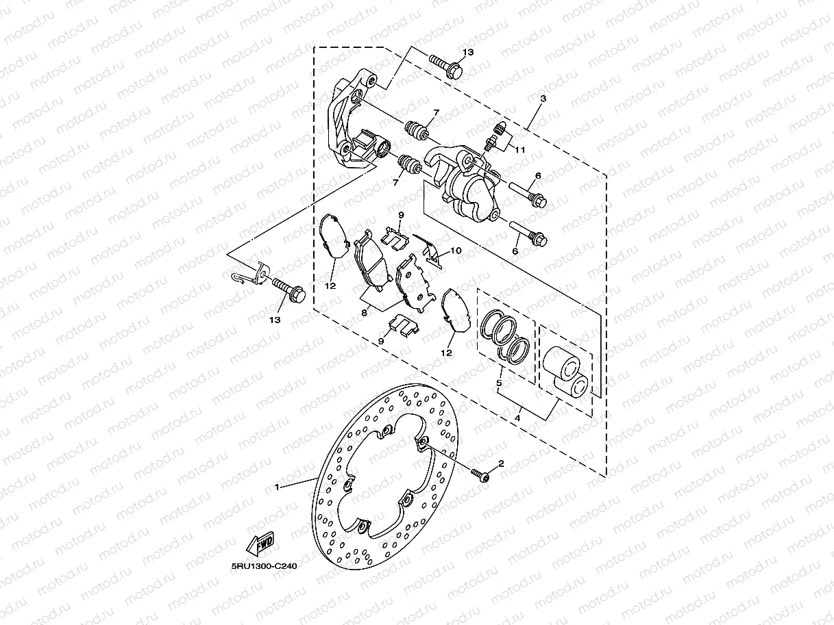 FRONT BRAKE CALIPER