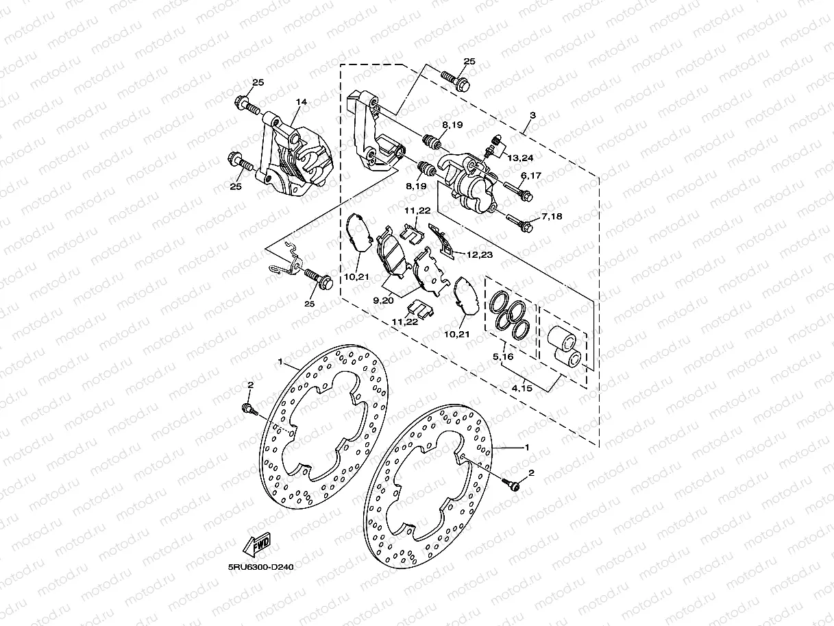 FRONT BRAKE CALIPER